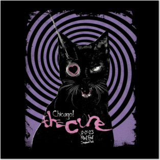 The-Cure-Band-Vintage-Cat Posters and Art