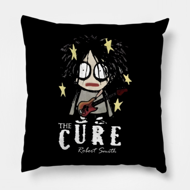 The-Cure-Band-Vintage Pillow by dtr_art