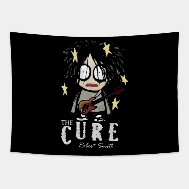 The-Cure-Band-Vintage Tapestry by dtr_art