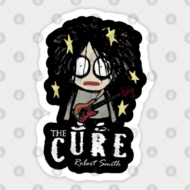 The-Cure-Band-Vintage Sticker by dtr_art