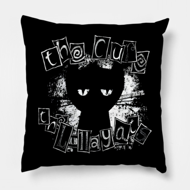 The-Cure-Band-Vintage Pillow by dtr_art