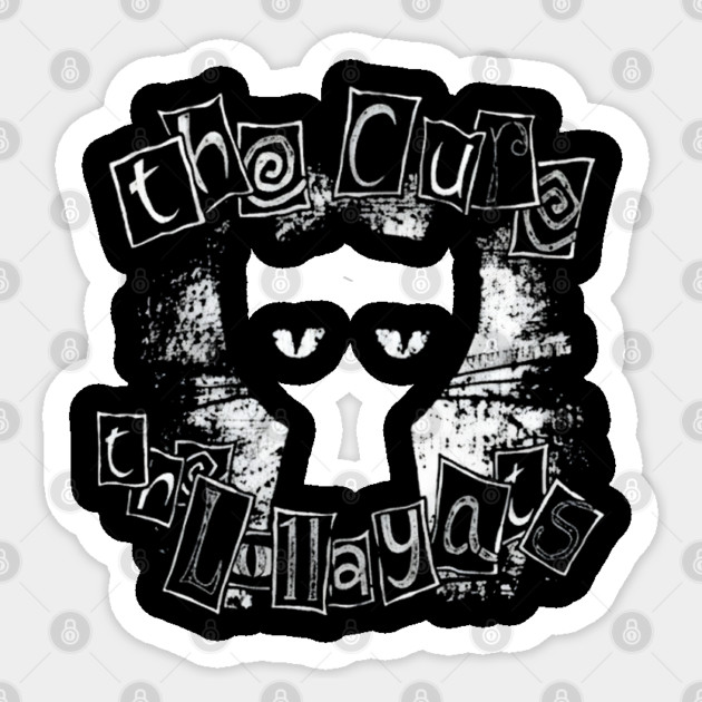 The-Cure-Band-Vintage Sticker by dtr_art