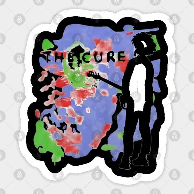 The-Cure-Band-Vintage Sticker by dtr_art
