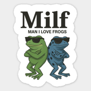 Man I Love Frogs Funny Sunglass Humor Magnet
