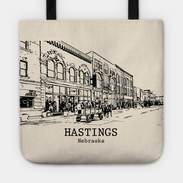 Hastings - Nebraska Tote by Lakeric