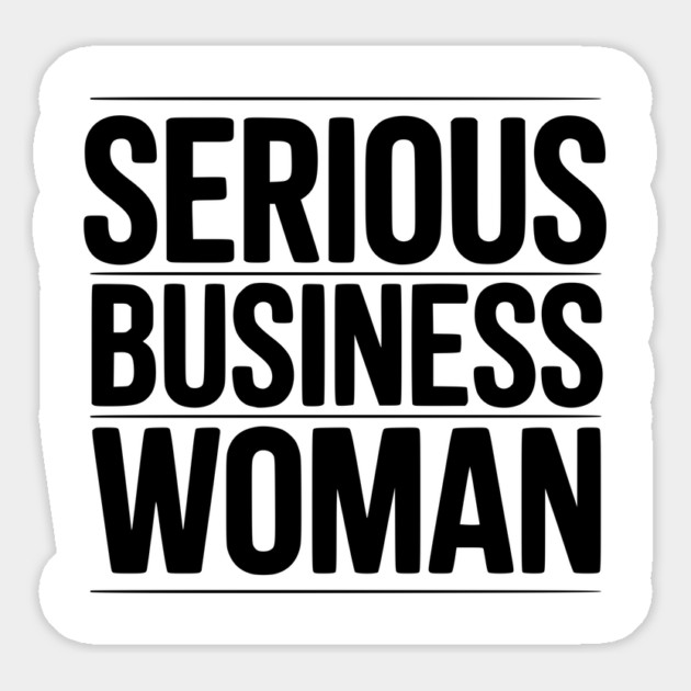 Serious Business Woman Magnet by Frank Ring