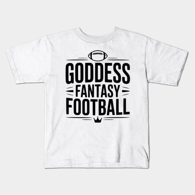 Goddess Fantasy Football Kids T-Shirt by Frank Ring