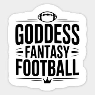 Goddess Fantasy Football Sticker
