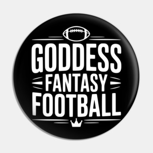 Goddess Fantasy Football Pin