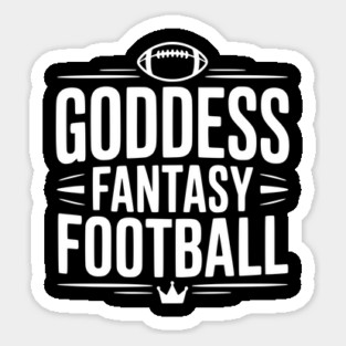 Goddess Fantasy Football Sticker