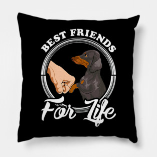 Dachshund Lover Best Friends Funny Pillow