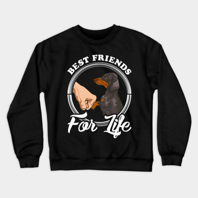 Dachshund Lover Best Friends Funny Crewneck Sweatshirt by yangho