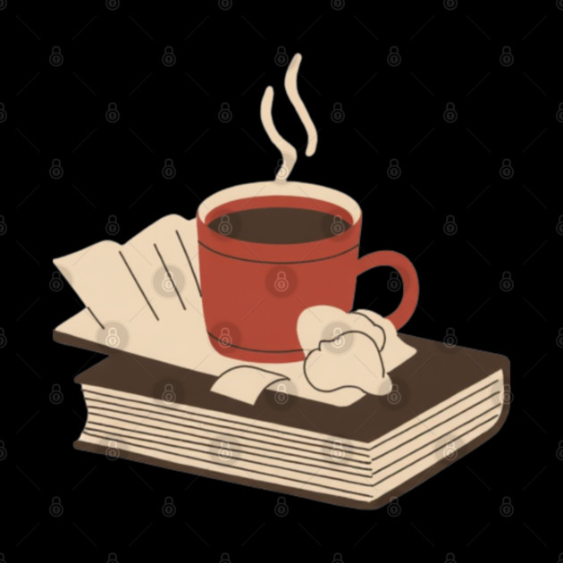 Vintage Books and Coffee Aesthetic by SR8891
