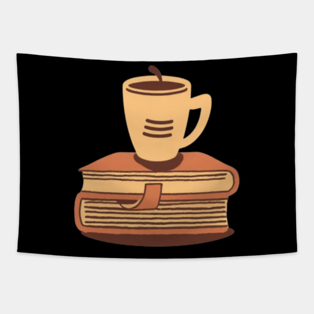 Retro Cafe Books and Coffee Tapestry by SR8891
