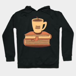 Retro Cafe Books and Coffee Hoodie