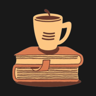 Retro Cafe Books and Coffee T-Shirt