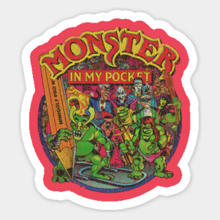 Monster in My Pocket Fight Crew 1990 Sticker