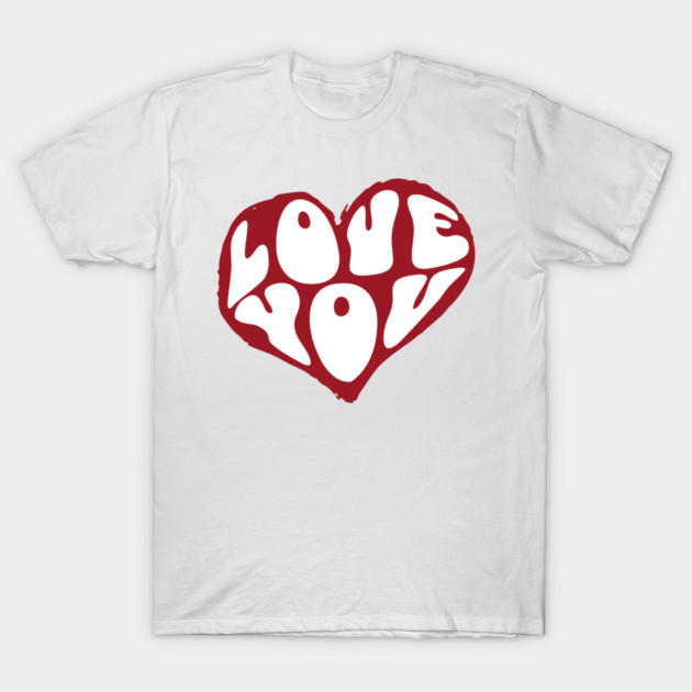 Minimal Heart Love Design T-Shirt by TurnEffect