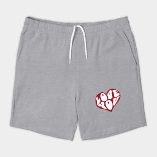 Minimal Heart Love Design Shorts