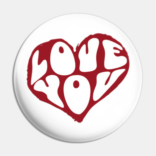 Minimal Heart Love Design Pin