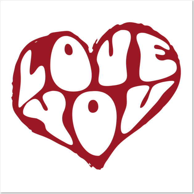 Minimal Heart Love Design Wall Art by TurnEffect