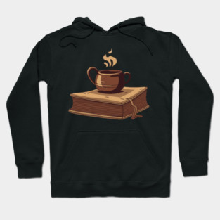 Dark Academia Coffee and Books Hoodie