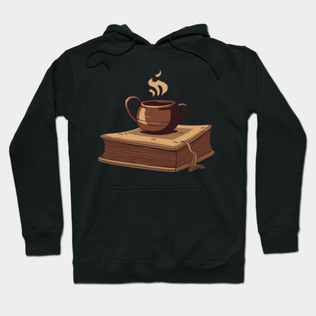 Dark Academia Coffee and Books Hoodie by SR8891