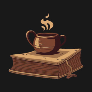 Dark Academia Coffee and Books T-Shirt