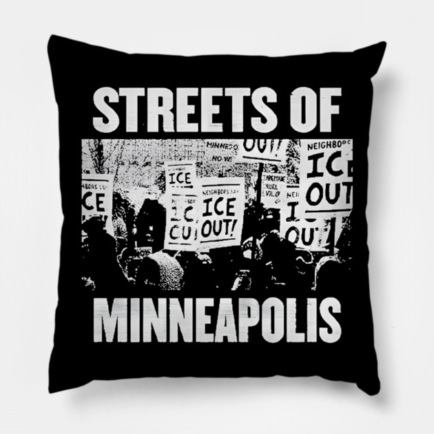 Streets Of Minneapolis Protest Song 2026 By Bruce Springsteen Pillow by Donald's Store 2