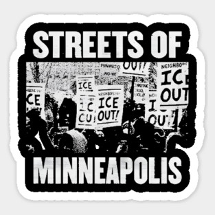 Streets Of Minneapolis Protest Song 2026 By Bruce Springsteen Sticker