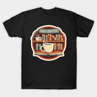 Old Bookstore Coffee Vibes T-Shirt
