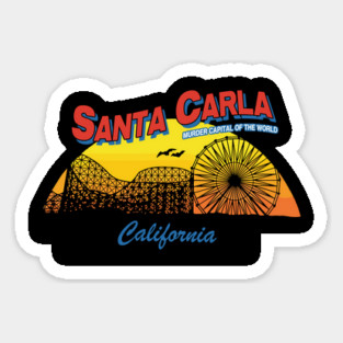 Santa Carla Vampire Capital Of The World California Lost Boys 80s Horror Movie Sticker
