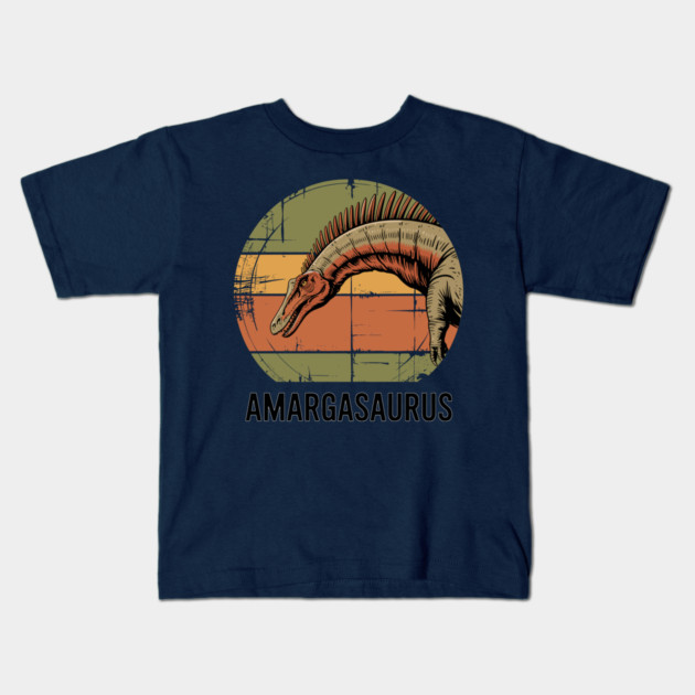 Amargasaurus Kids T-Shirt by JessArty