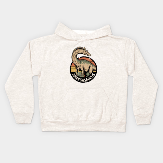 Amargasaurus-dinosaur Kids Hoodie by JessArty