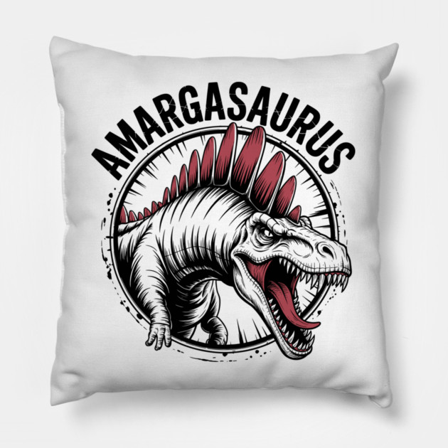 Amargasaurus Pillow by JessArty