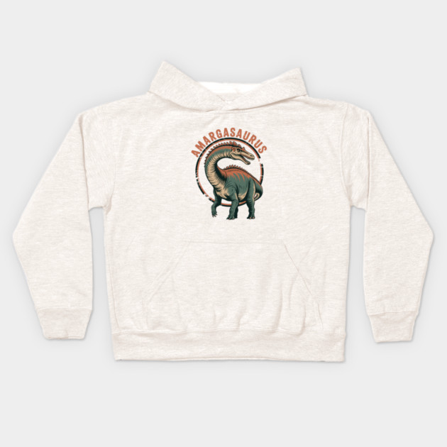 Amargasaurus-dinosaur Kids Hoodie by JessArty