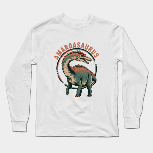 Amargasaurus-dinosaur Long Sleeve T-Shirt by JessArty