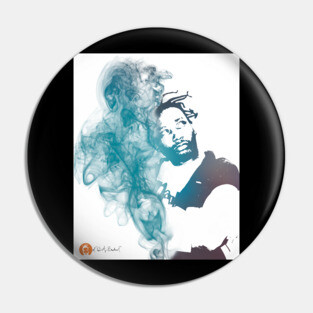 Ol' Dirty Bastard ODB Smoke Dispersion Portrait Pin