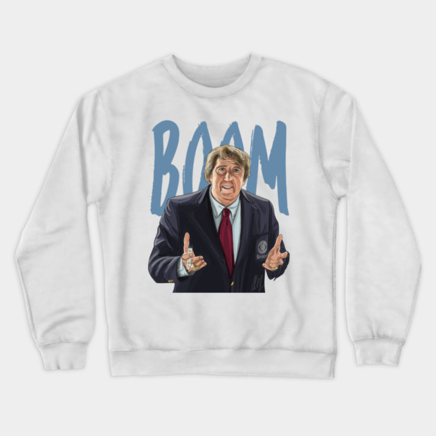 Madden: Nicolas Cage is John Madden saying "BOOM" Crewneck Sweatshirt by 51Deesigns