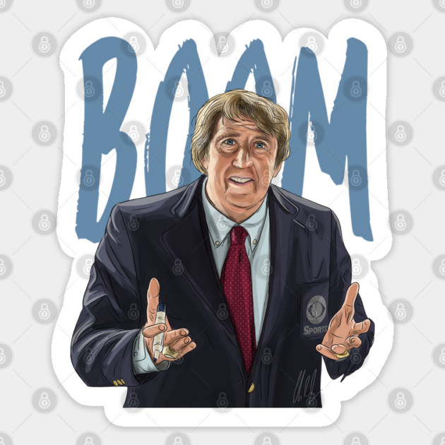 Madden: Nicolas Cage is John Madden saying "BOOM" Sticker by 51Deesigns