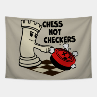Chess Not Checkers Tapestry