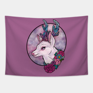 Crystal Deer Tapestry