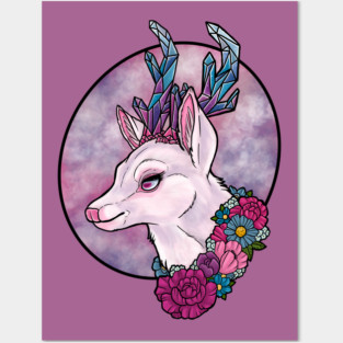 Crystal Deer Posters and Art