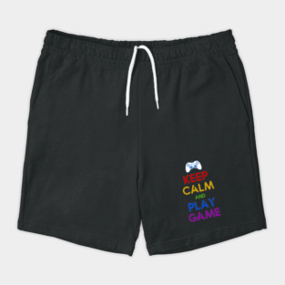 Keep Calm and Play Game - Colorful Style Shorts