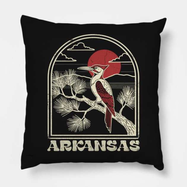 Arkansas Ivory Bill Pillow by rt-shirts