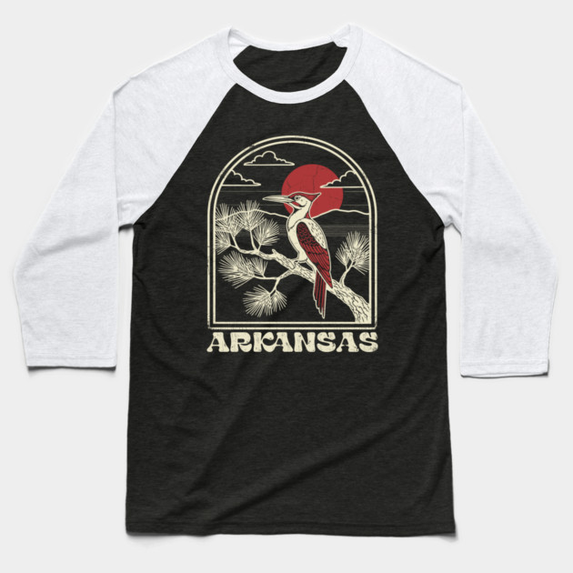 Arkansas Ivory Bill Baseball T-Shirt by rt-shirts