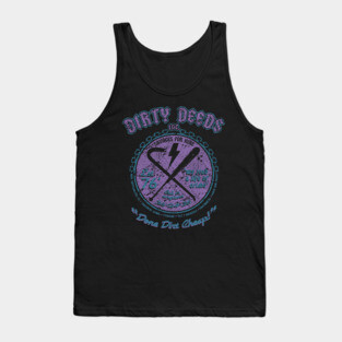 "DIRTY DEEDS" PURPLE BLUE Tank Top