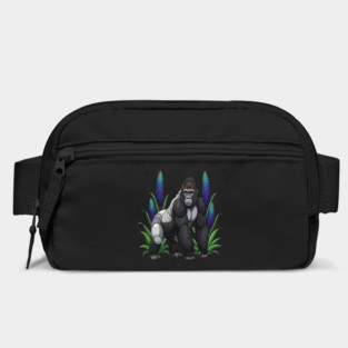 Stained Glass Mountain Gorilla Botanical Art Bag