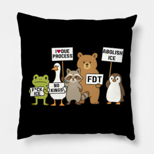 Defund ICE Out Now Pillow