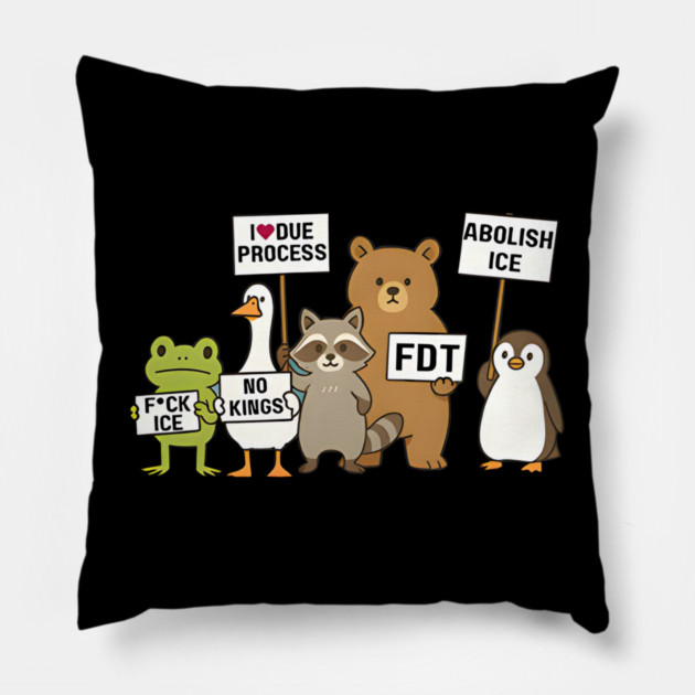 Defund ICE Out Now Pillow by Donald's Store 2